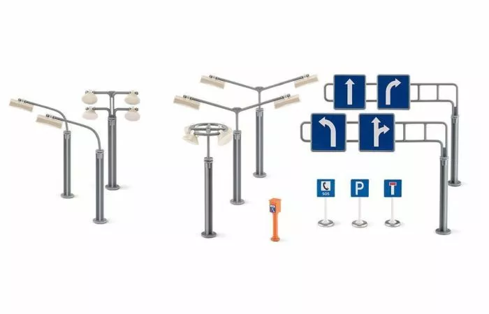 Siku 5594 World - Straatverlichting En Verkeersborden 5 Siku 5594 World - Straatverlichting En Verkeersborden - Afbeelding 3