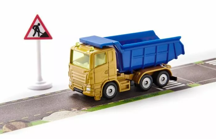 SIKU 1600 Bouwkipper Met Tape 4 SIKU 1600 Bouwkipper Met Tape - Afbeelding 2