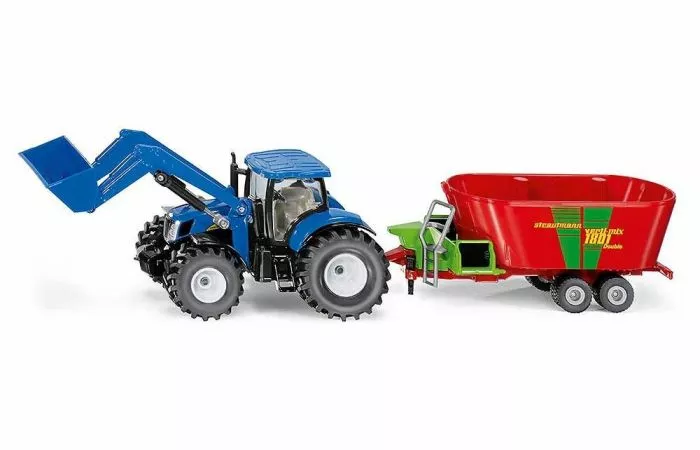 Siku 1988 New Holland Met Voermengwagen 3 Siku 1988 New Holland Met Voermengwagen