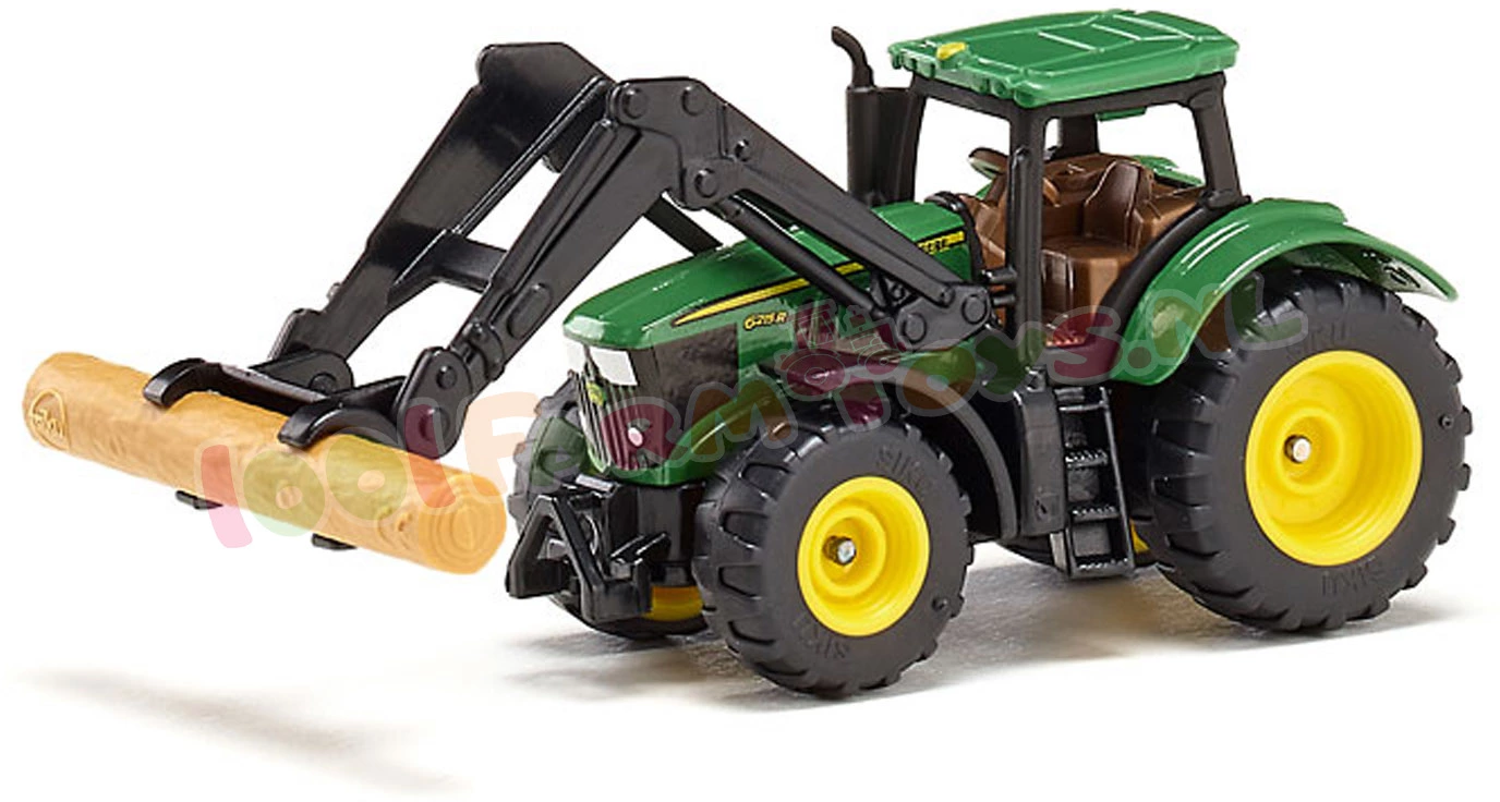 Siku Blister Serie John Deere Met Boomstamgrijper Ca. 1/87 - 1540 3 Siku Blister Serie John Deere Met Boomstamgrijper Ca. 1/87 - 1540