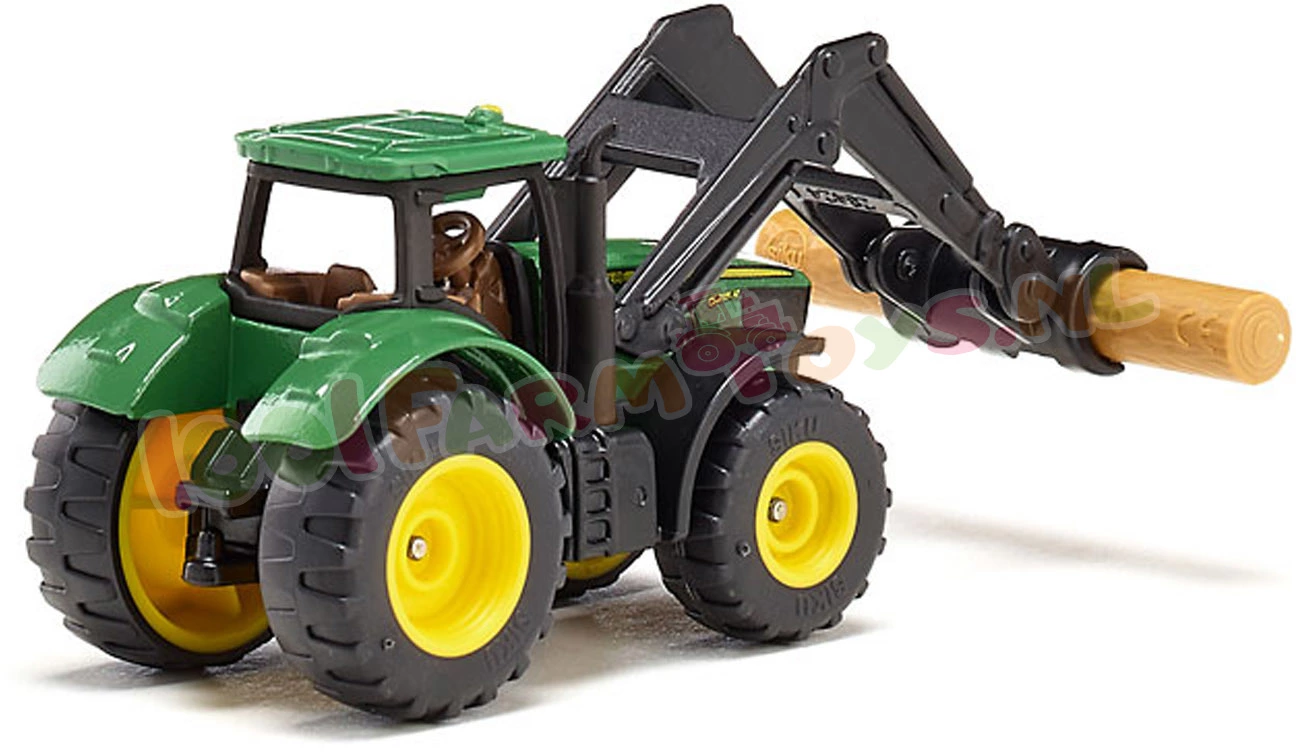 Siku Blister Serie John Deere Met Boomstamgrijper Ca. 1/87 - 1540 5 Siku Blister Serie John Deere Met Boomstamgrijper Ca. 1/87 - 1540 - Afbeelding 3