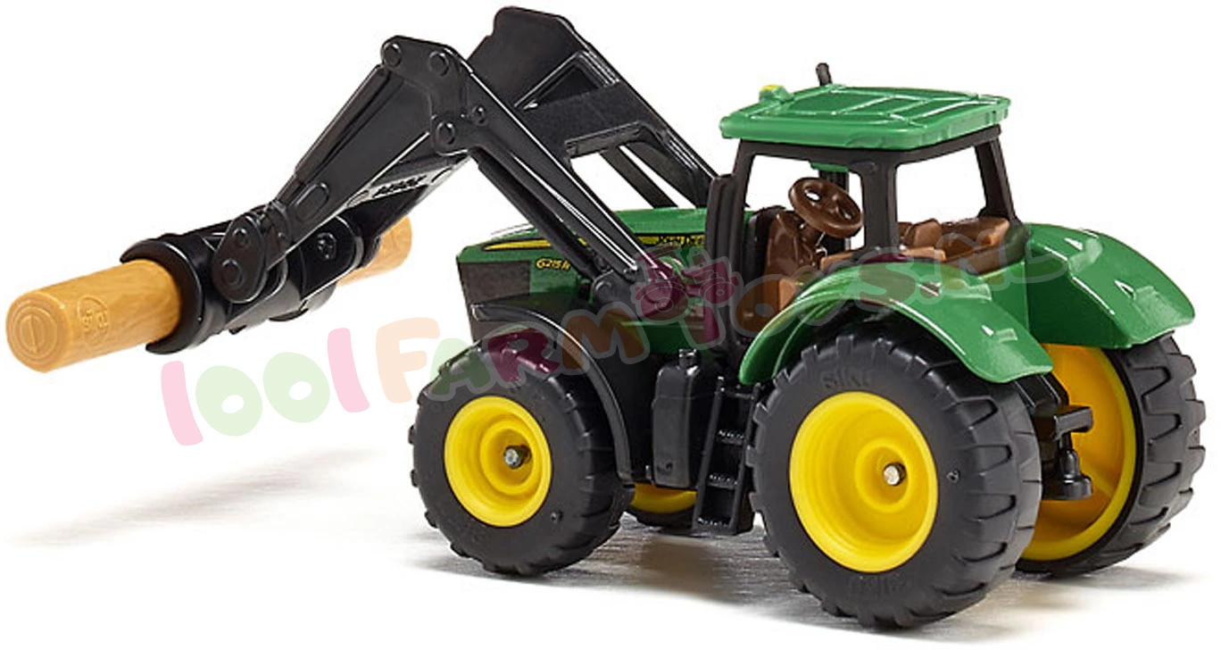 Siku Blister Serie John Deere Met Boomstamgrijper Ca. 1/87 - 1540 6 Siku Blister Serie John Deere Met Boomstamgrijper Ca. 1/87 - 1540 - Afbeelding 4