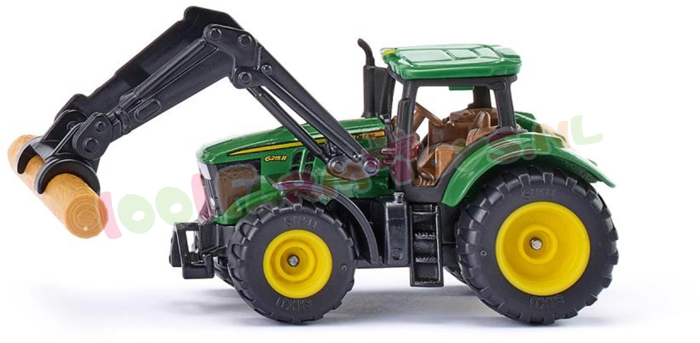 Siku Blister Serie John Deere Met Boomstamgrijper Ca. 1/87 - 1540 7 Siku Blister Serie John Deere Met Boomstamgrijper Ca. 1/87 - 1540 - Afbeelding 5