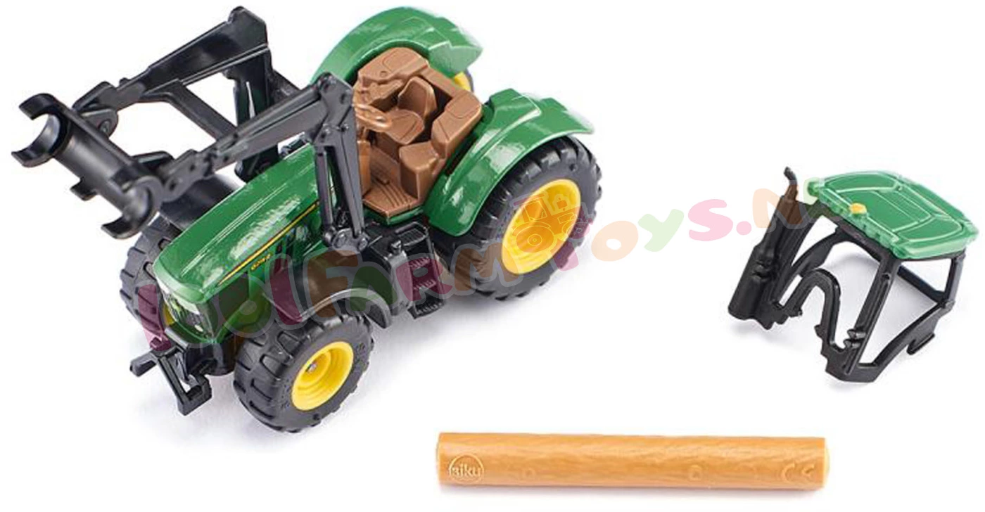Siku Blister Serie John Deere Met Boomstamgrijper Ca. 1/87 - 1540 10 Siku Blister Serie John Deere Met Boomstamgrijper Ca. 1/87 - 1540 - Afbeelding 8