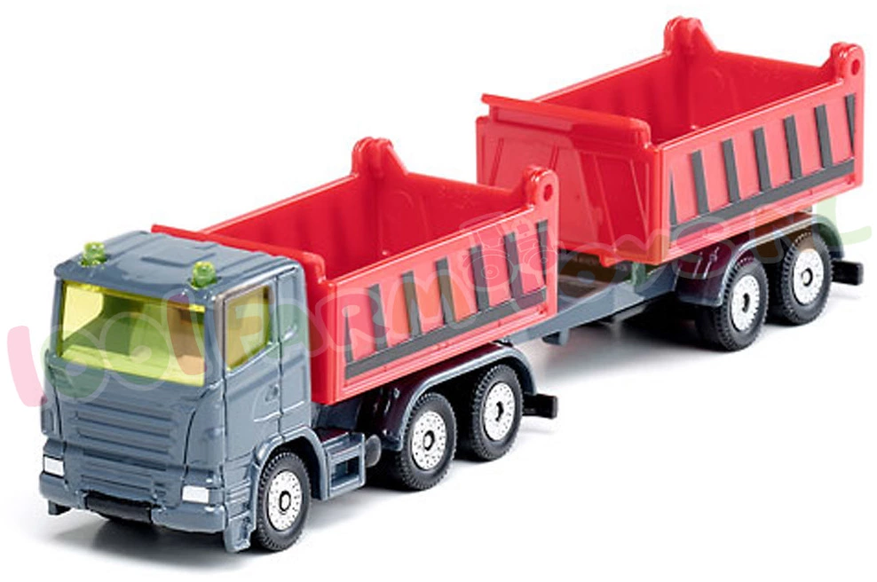 Siku Blister Serie Vrachtwagen Met Kantelbare Bak+aanhanger - 1685 3 Siku Blister Serie Vrachtwagen Met Kantelbare Bak+aanhanger - 1685