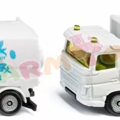 Siku Blister Serie Veeg Truck + Vuilniswagen Ca. 1/87 - 1687 -Nederland Siku Verkoopwinkel S01687 D