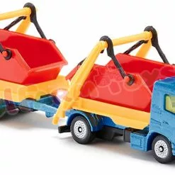 Siku Blister Serie Vrachtwagen + Puincontainers + Aanhanger - 1695
