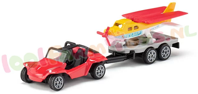 Siku Blister Serie Buggy Met Sportvliegtuig Ca. 1/87 - 1696 3 Siku Blister Serie Buggy Met Sportvliegtuig Ca. 1/87 - 1696