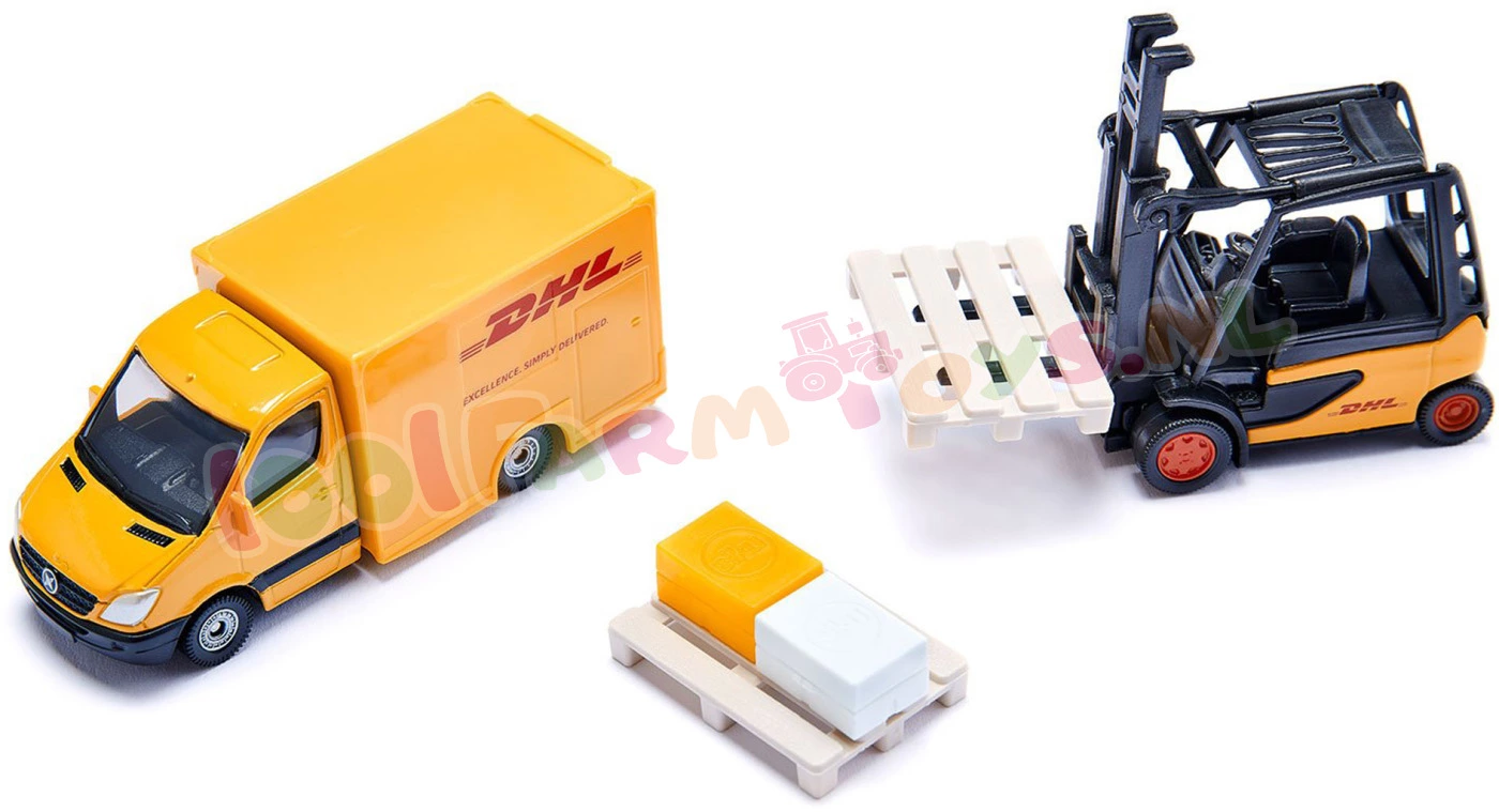 Siku Blister Serie Cadeauset DHL Logistiek Set Ca. 1/87 - 6335 5 Siku Blister Serie Cadeauset DHL Logistiek Set Ca. 1/87 - 6335 - Afbeelding 3