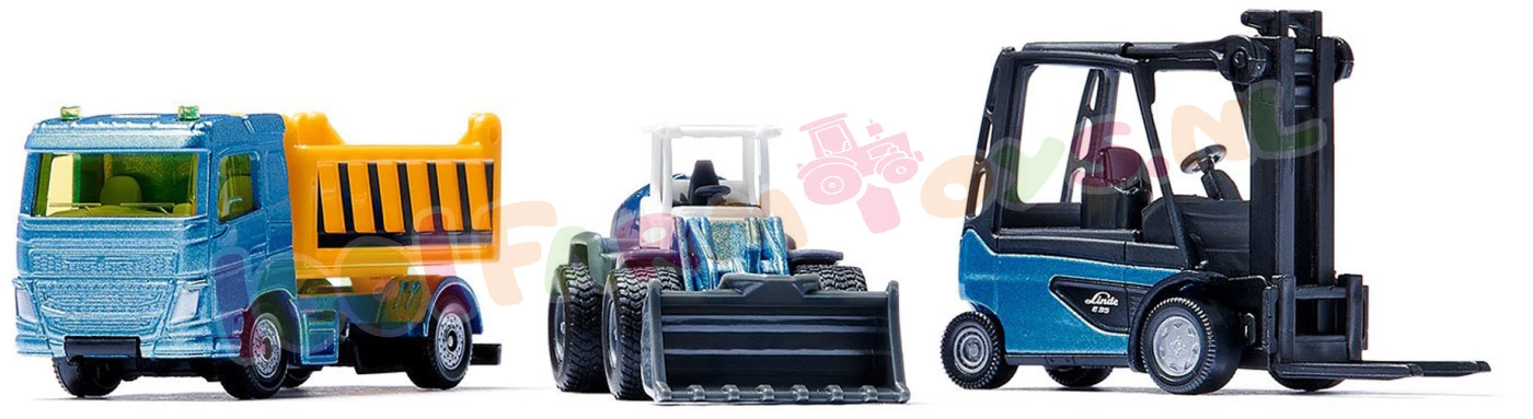 Siku Blister Serie Cadeauset Bouwplaats Ca. 1/87 - 6336 3 Siku Blister Serie Cadeauset Bouwplaats Ca. 1/87 - 6336