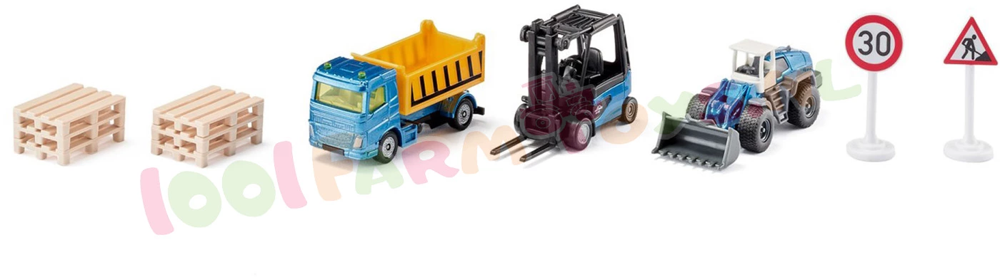 Siku Blister Serie Cadeauset Bouwplaats Ca. 1/87 - 6336 4 Siku Blister Serie Cadeauset Bouwplaats Ca. 1/87 - 6336 - Afbeelding 2