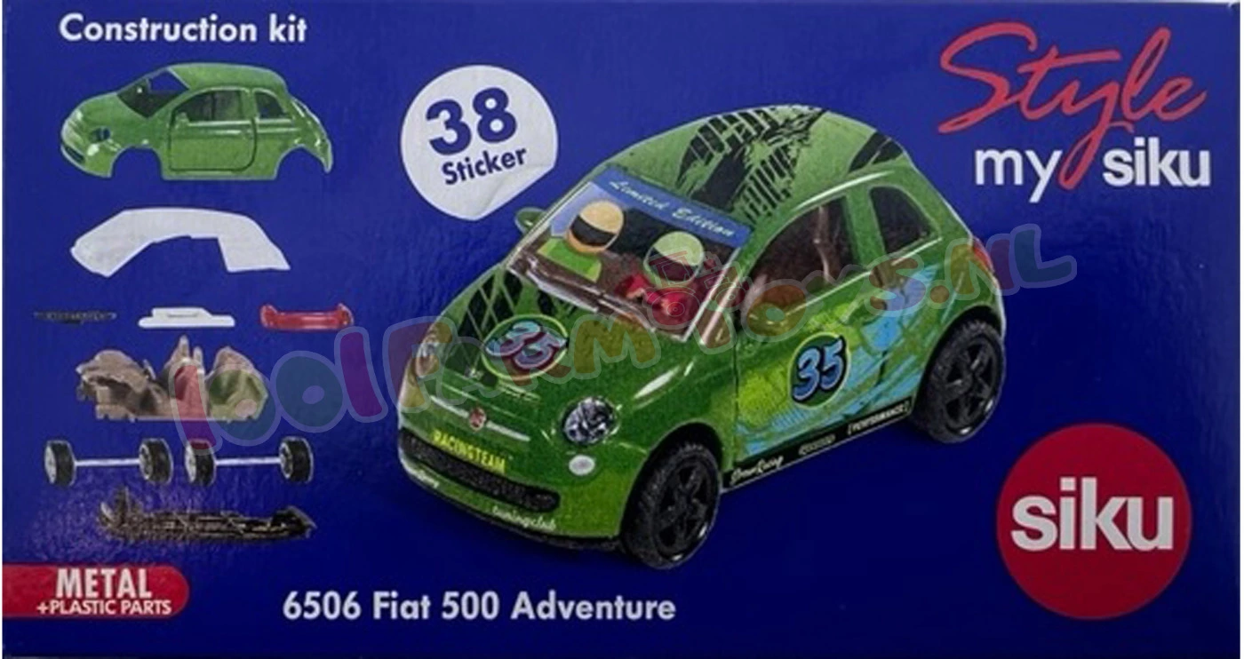 Siku Blister Serie "Style My Siku" Fiat 500 Adventure - 6506 4 Siku Blister Serie "Style My Siku" Fiat 500 Adventure - 6506 - Afbeelding 2