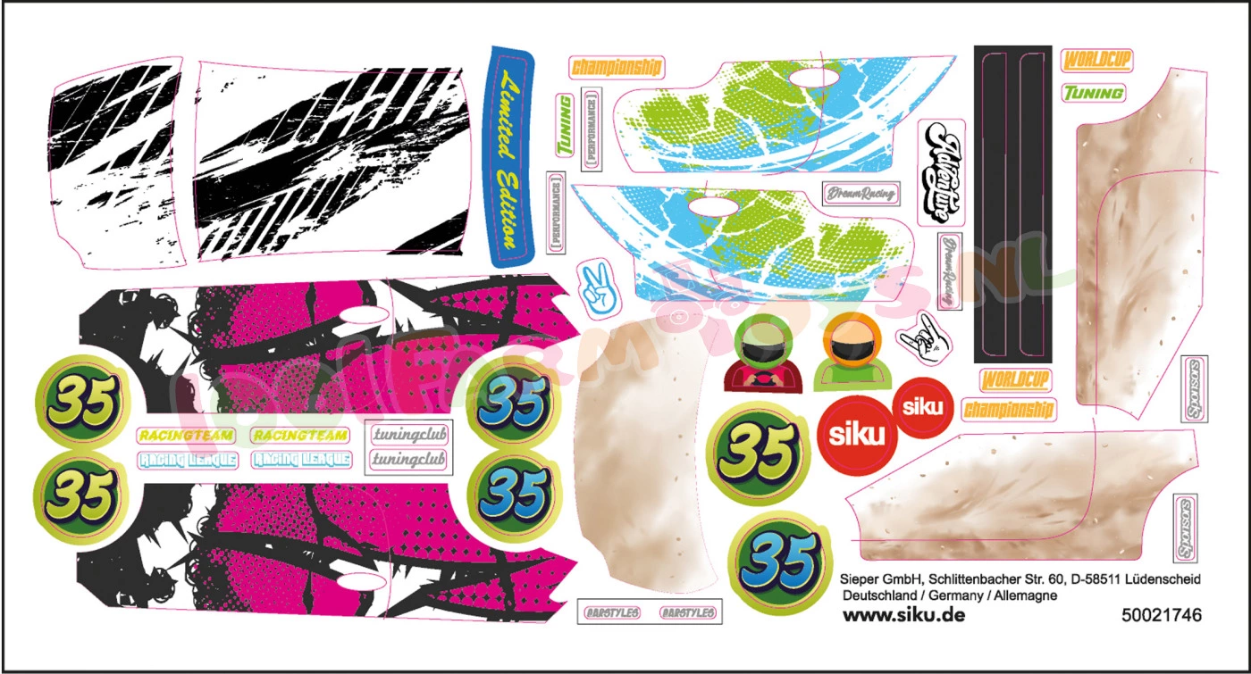 Siku Blister Serie "Style My Siku" Fiat 500 Adventure - 6506 5 Siku Blister Serie "Style My Siku" Fiat 500 Adventure - 6506 - Afbeelding 3