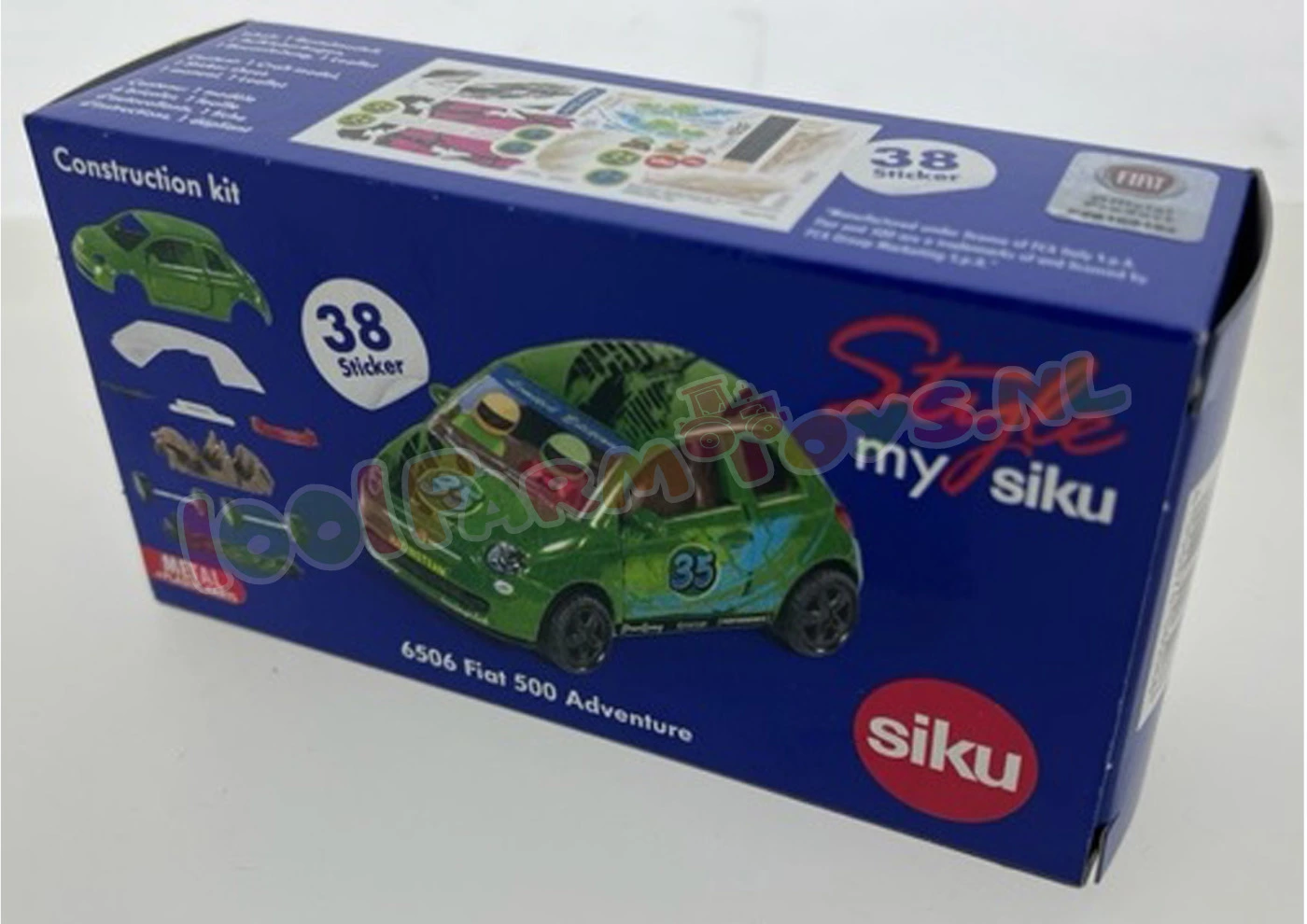 Siku Blister Serie "Style My Siku" Fiat 500 Adventure - 6506 8 Siku Blister Serie "Style My Siku" Fiat 500 Adventure - 6506 - Afbeelding 6